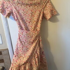 Cute pink summer flower dress from Finland